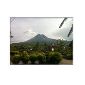 Merapi volcano vanuit Kaliudem